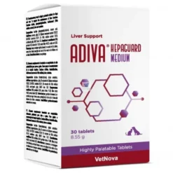 ADIVA HEPAGUARD 30 Comprimidos protector hepatico para perros y gatos