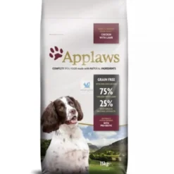 Applaws Adult Small & Medium Chicken with Lamb 15 Kg Pienso para Perros