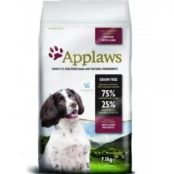 Applaws Adult Small & Medium Chicken with Lamb 7,5 Kg Pienso para Perros