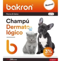 BAKRON 200 ml Champu con Clohexidina para Perros y Gatos