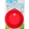 BEBEDERO VIAJE BOL 150 ml SILICONA PLEGABLE Bebedero para Perros y Gatos