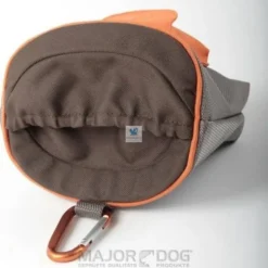 BOLSA SNACKS MARRÓN-NARANJA 14x15x11 cm Accesorios para Perros