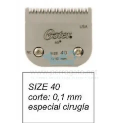 CABEZAL OSTER SIZE 40 CORTE 0,25 mm para Maquina pelar perros