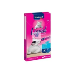 CAT LIQUID SNACK 11x(6x15 g) SALMON OMEGA Snack para gatos