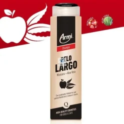 CHAMPU PELO LARGO MANZANA Y ALOE VERA ARMI Champu para perros