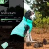 CHAQUETA AIRYVEST LUMI REVERSIBLE NARANJA Y VERDE Ropa para Perros