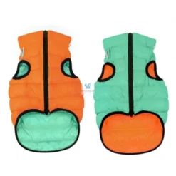 CHAQUETA AIRYVEST LUMI REVERSIBLE NARANJA Y VERDE Ropa para Perros