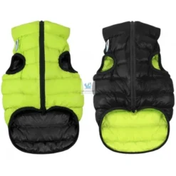 CHAQUETA AIRYVEST REVERSIBLE VERDE-NEGRO Varias Tallas Ropa para Perros