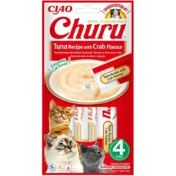 CHURU CAT ATUN-CANGREJO 4 X 14 g (Caja 12 ud) Comida para Gatos