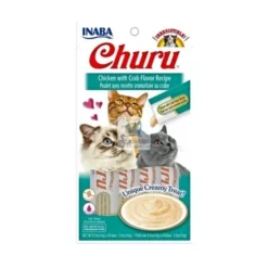 CHURU CAT POLLO-CANGREJO 4 X 14 g (Caja 12 ud) Comida para gatos