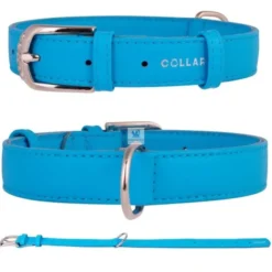 COLLAR CUERO GLAMOUR Varios Colores y Medidas Collares para Perros