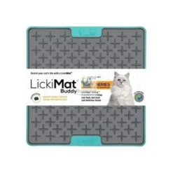 COMEDERO ANTIESTRES LICKIMAT GATO BUDDY TUFF ROJO Comederos para Gatos