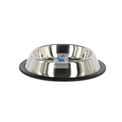 COMEDERO INOXIDABLE BASE GOMA accesorios para perros y gatos