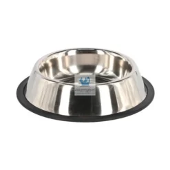 COMEDERO INOXIDABLE BASE GOMA accesorios para perros y gatos