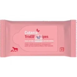 CUTANIA TRISEDTA WIPES 24 Toallitas Higiene Cutanea de Perros y Gatos