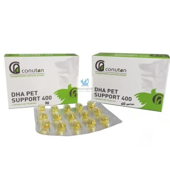 DHA PET SUPPORT 400 mg Perlas Complemento Nutricional para Perros y Gatos