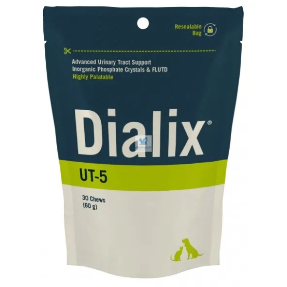 DIALIX UT-5 FELINE 30 CHEWS Complementos para gatos Urologia y Nefrologia