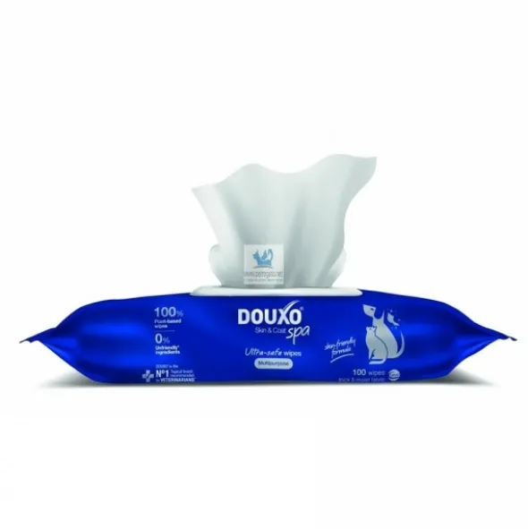 DOUXO SPA TOALLITAS MULTIUSOS 100 ud Higiene de perros y gatos