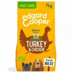 Edgard & Cooper sin gluten Adult Pavo-Pollo ecológicos y frescos 7 Kg Pienso para Perros