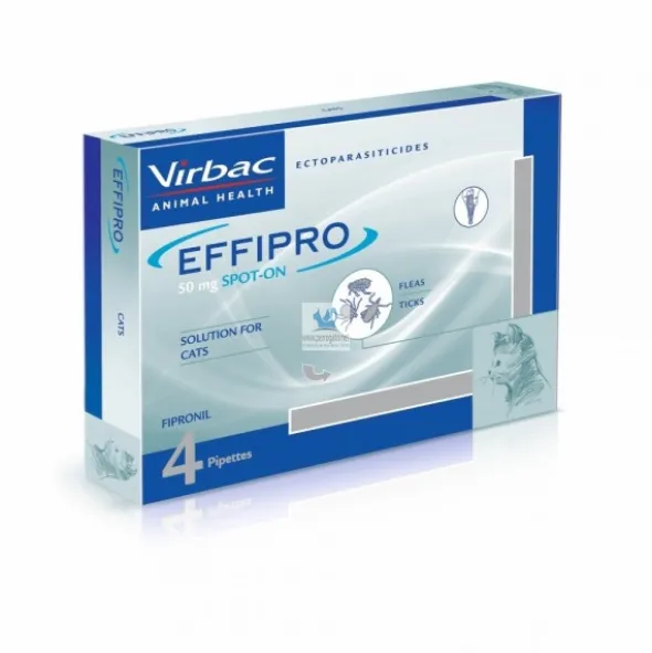 EFFIPRO GATO 50 mg Pipetas Antiparasitarias para Gatos
