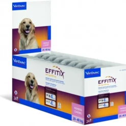 EFFITIX PERROS 24 Pipetas Antiparasitario Externo Perros