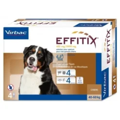 EFFITIX PERROS 4 Pipetas Antiparasitario Externo Perros