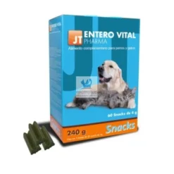 ENTEROVITAL SNACKS 60x4 g Regulador Intestinal de perros y gatos