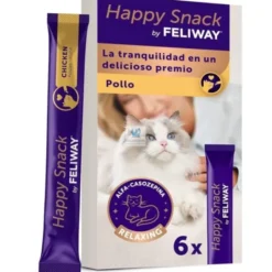 FELIWAY HAPPY SNACKS POLLO 15 g Sticks Antiestres para gatos