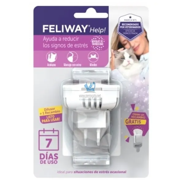 FELIWAY HELP DIFUSOR + RECAMBIO Feromona felina antiestres
