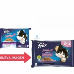 FELIX FANTASTIC JUNIOR 12x(4x85 g) Comida para gatos