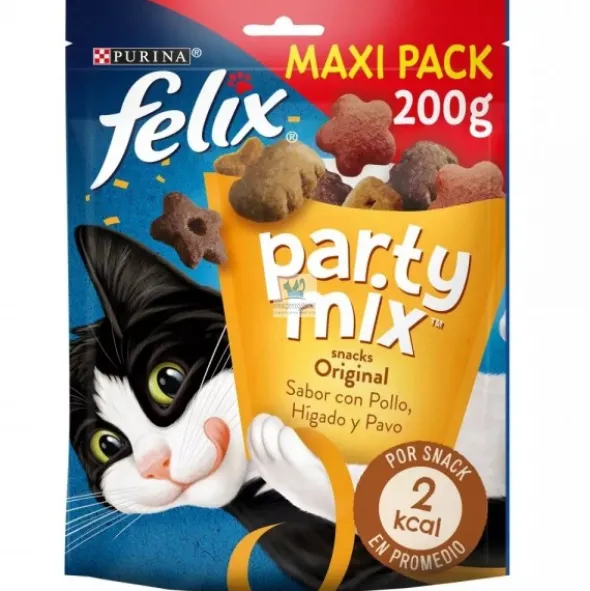 FELIX PARTY MIX ORIGINAL MAXI 5x200 g Snacks para Gatos