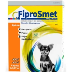 FIPROSMET PERROS 6 Pipetas antiparasitarias para Perros