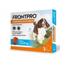 FRONTPRO MASTICABLE 10-25 kg L 3 Comprimidos para Perros