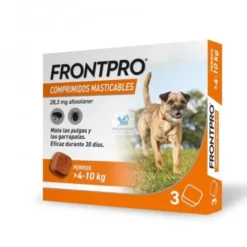FRONTPRO MASTICABLE 4-10 Kg M 3 Comprimidos Desparasitar Perros
