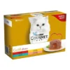 GOURMET GOLD FONDANT 8x(12x85 g) POLLO+BUEY Comida para Gatos