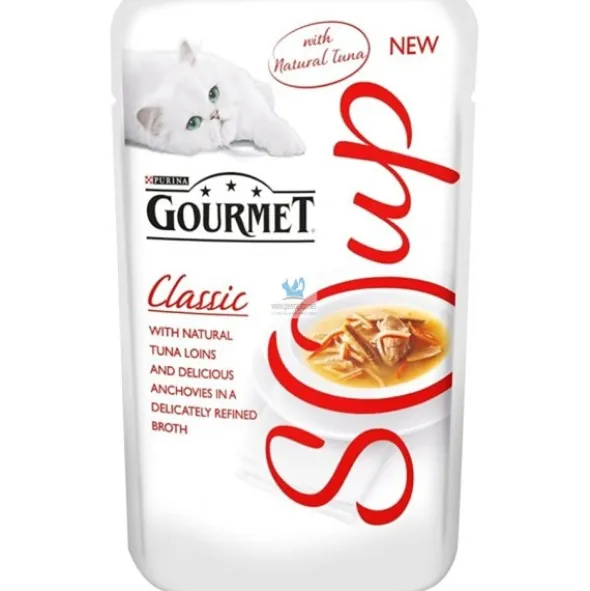 GOURMET SOUP CLASSIC GATO 10 x 4 x 40 gr Comida para Gatos