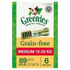 GREENIES GRAIN FREE 6 Bolsas de 170 g Snack Dental para perros