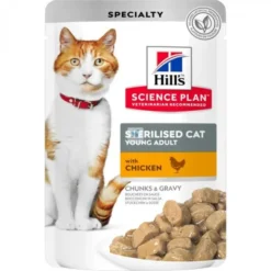 Hills Feline ADULT STERILISED 12x85 g BOLSITAS comida para gatos