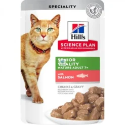 Hills Feline ADULT YOUTHFUL VITALITY SALMON 12 x 85 g Comida para Gatos