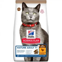 Hills Feline SENIOR 7+ NO GRAIN Pollo 1.5 Kg Comida para Gatos