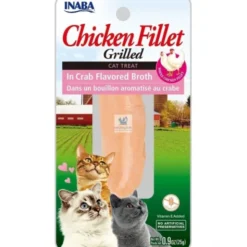 INABA CAT FILETE POLLO-CALDO CANGREJO 12 x 25 g Snack para Gatos