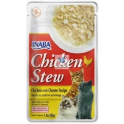 INABA CAT STEW GUISO POLLO-QUESO 12 x 40 g Comida para Gatos