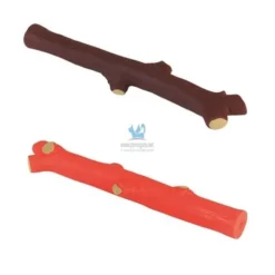 JUGUETE PERRO PALO VINILO MARRON 30 cm Juegos de Perros