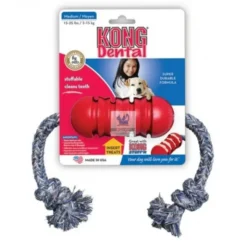 KONG DENTAL CUERDA TRENZADA S y M Juguete para Perros