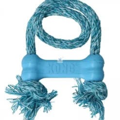 KONG PUPPY GOODIE BONE AZUL CUERDA XS Juguetes para Perros