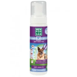 MENFORSAN CHAMPU ESPUMA ANTI INSECTOS PERRO Y GATO 200 ml Champu para Perros y Gatos