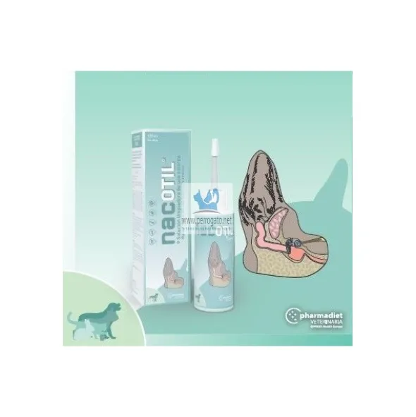 NACOTIL 125 ml Limpiador Auricular Perros, Gatos y Conejos