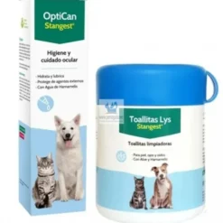 OPTICAN + TOALLITAS LYS 40 UNIDADES (PACK) Higiene de Perros y Gatos