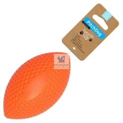 PELOTA PITCHDOG OVALADA 9x14 cm Juguete para perros