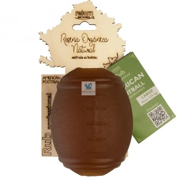 PELOTA RUB FUTBOL AMERICANO GRANDE 10 x 14 cm Juguete para perros